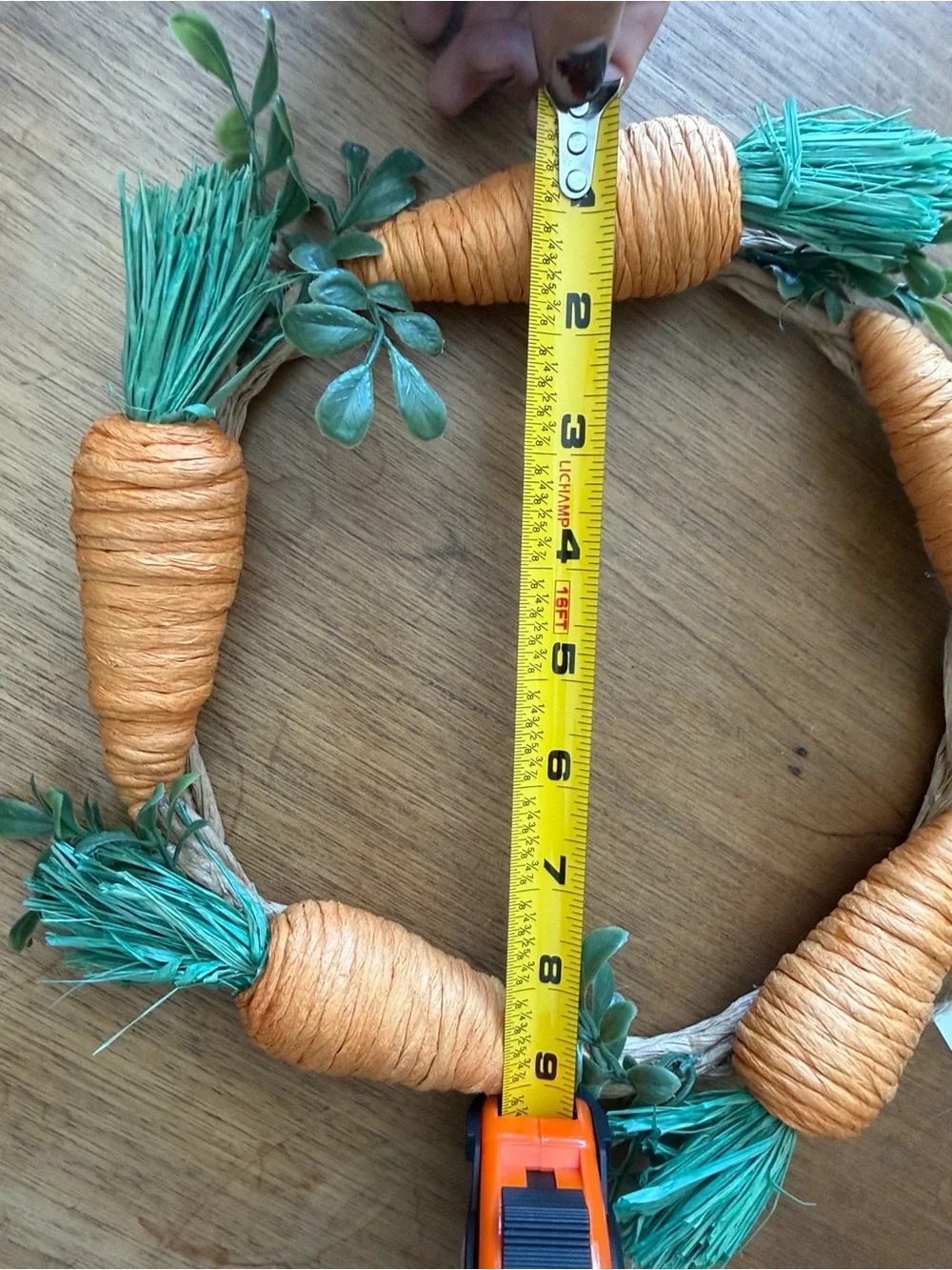 Target Orange and Green Carrot Wreath